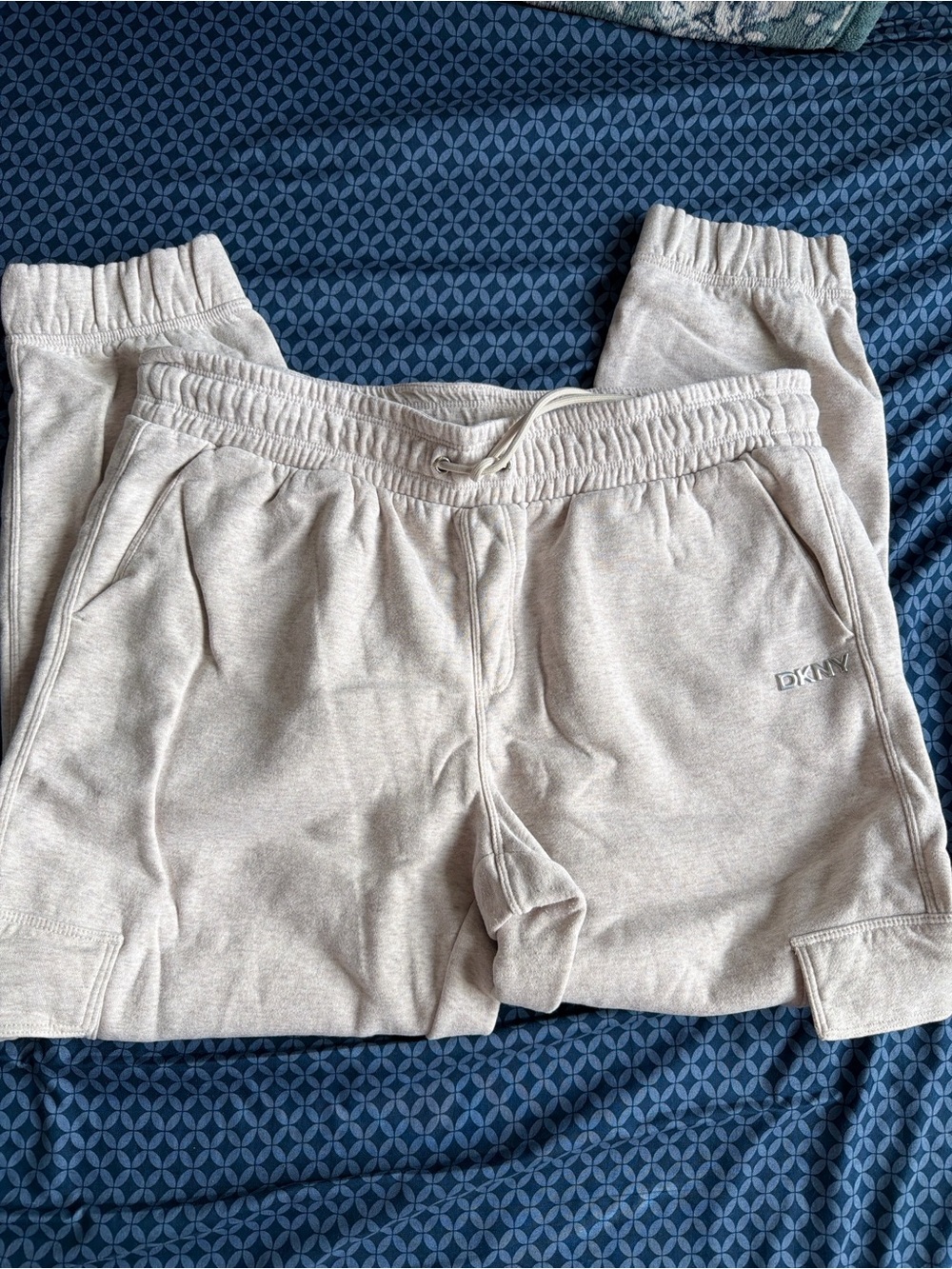 DKNY Cream/Tan Kids Jogger Sweatpants